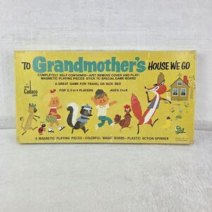 Vintage 1974 To Grandmother’s House We Go Cadaco Magnetic Board Game Complete